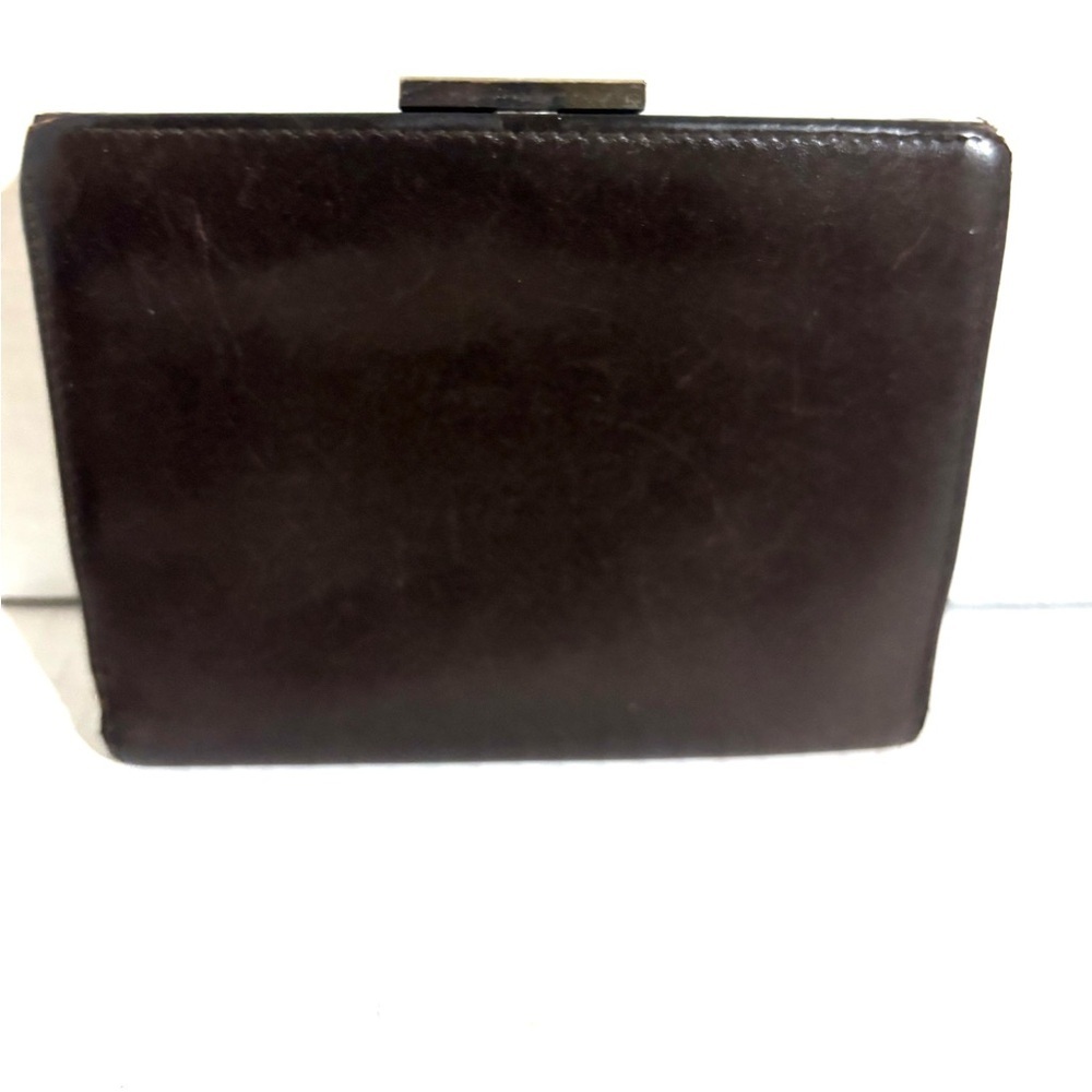 Coach vintage distressed Dark Brown Leather wallet - Picture 2 of 5